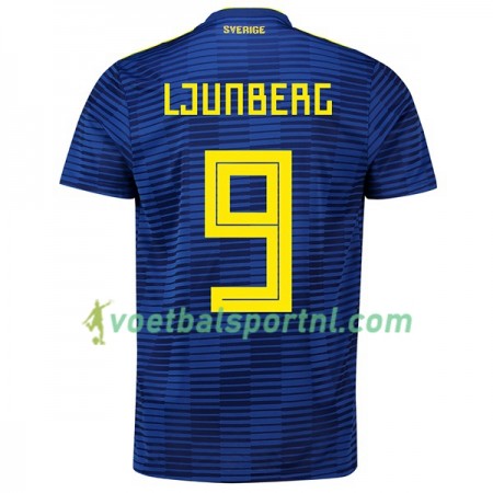 Zweden Ljungberg 9 Uit Shirt WK voetbal 2018